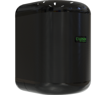 Dispensador de Papel em Mecha com Estrangulador Eco-Luxe ABS Preto