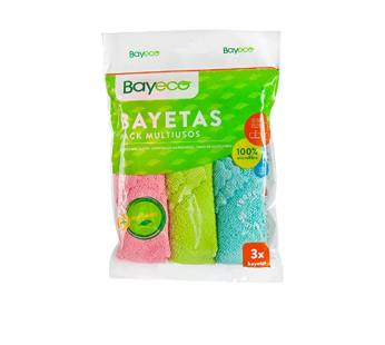 Bayeco Microfibras 30x30cm 3 Panos