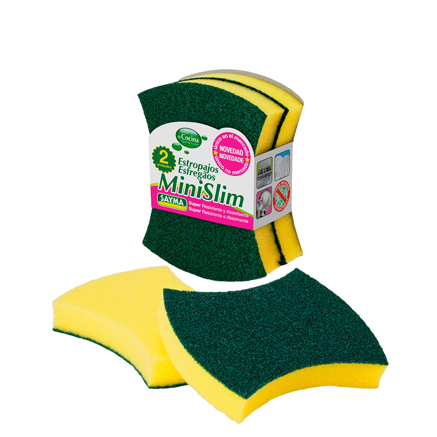 Esfregão Mini Slim - 2 Unidades