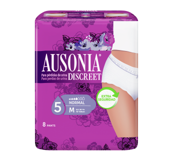 Ausonia Discreet Cuecas Tamanho Médio – 8 Unidades