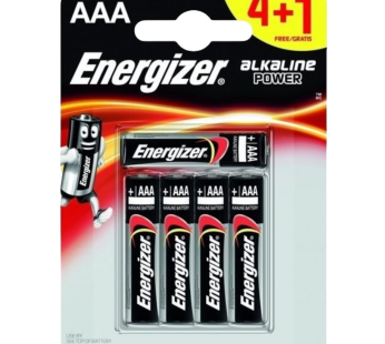 Energizer Pilhas Alcalinas AAA – 5 Pilhas