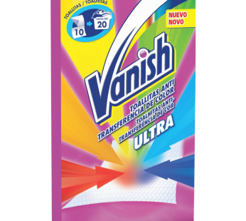 Vanish Ultra 10 Toalhitas de Proteção de Cores