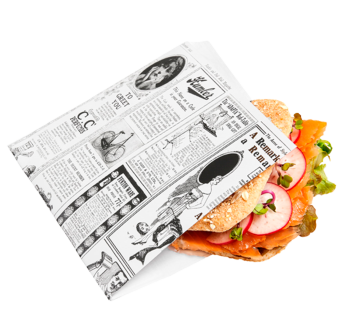 Sacos Antí-Gordura “Jornal” – 17x18cm – 500 Unidades