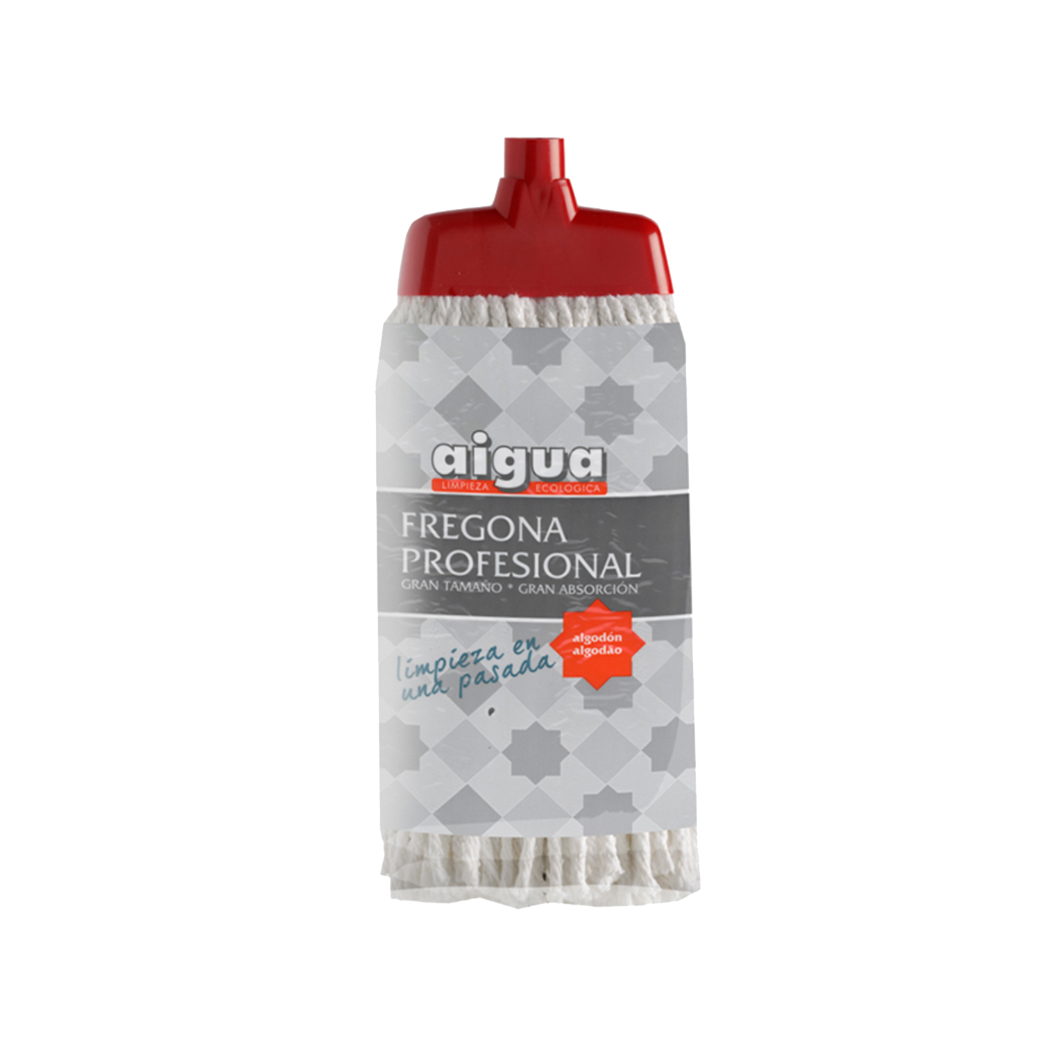 Esfregona Profissional de Algodão Branco 300g - Image 2