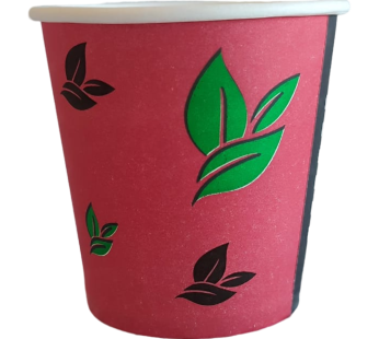 Copo de Cartão 120ml – Vermelho – 50 Unidades