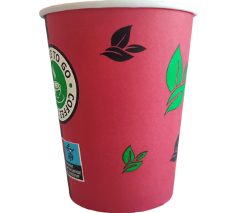 Copo de Cartão 240ml – Vermelho – 50 Unidades