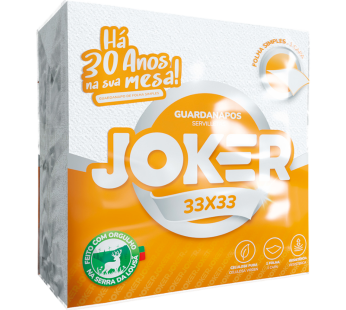Guardanapos 33x33cm Folha Simples Joker
