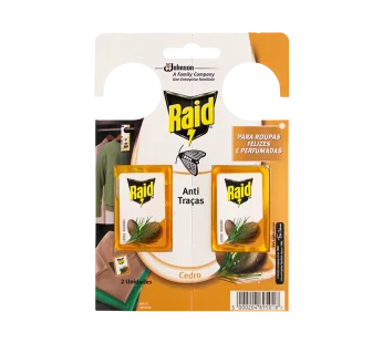 Raid Anti-Traças Cedro – 2 Unidades