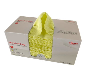 Pano Vileda MicroTuff Easy Amarelo – 50 panos