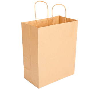 Sacos de Papel Kraft com Asas 26x14x32cm 250 Unidades