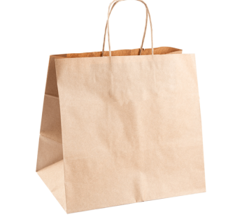 Sacos de Papel Kraft com Asas 26x17x24cm 250 Unidades