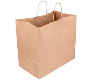 Sacos de Papel Kraft com Asas 36x21x33,5cm 250 Unidades