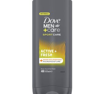 Dove Men+Care Gel de Banho Active Fresh 400ml