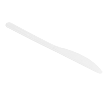 Faca CPLA Branco – 18cm – 50 Unidades