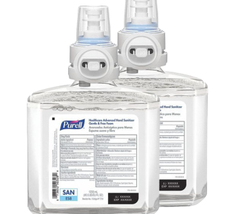 PURELL® Advanced – 2 x Recarga 1200ml de Gel Alcoólico Antissético Para Mãos