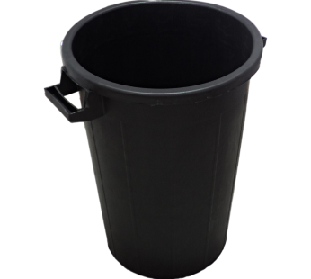 Balde do Lixo Preto Resistente 75l