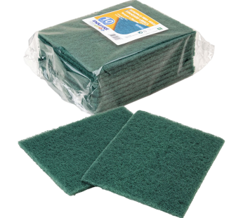 Esfregão Verde Cortado 15 x 20 cm – Conjunto de 10