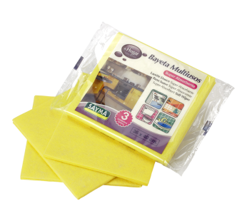 Pano Absorvente Amarelo – 36x40cm – 3 Unidades