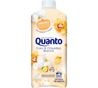 Quanto Amaciador Ouro e Orquídea Branca 84 Doses