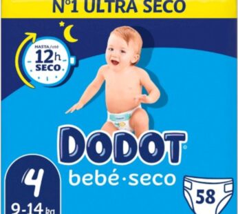 Dodot Bebé Seco T4 – 58 Fraldas