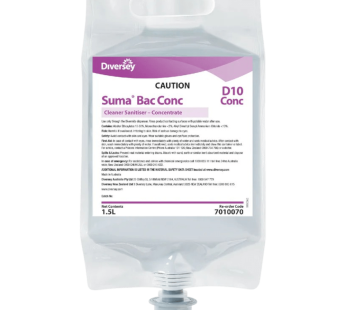 Diversey Suma BAC D10 1,5l – Desinfetante de Superfícies