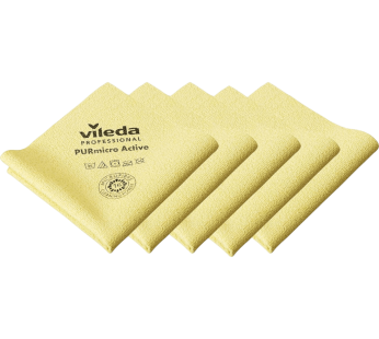 Pano PURmicro Active Amarelo – Pack de 5 panos