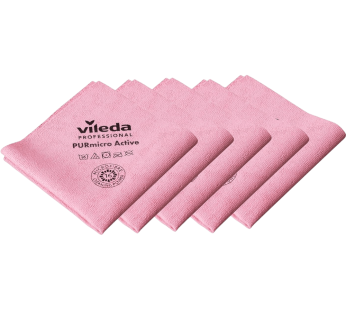 Pano PURmicro Active Vermelho – Pack de 5 panos