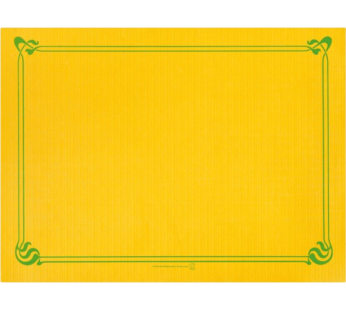 Toalhetes de Mesa 31 x 43cm – Amarelo Sol com Orla – 500 Toalhetes