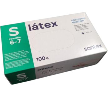 Luvas de Latex com Pó Tamanho S 100 Unidades